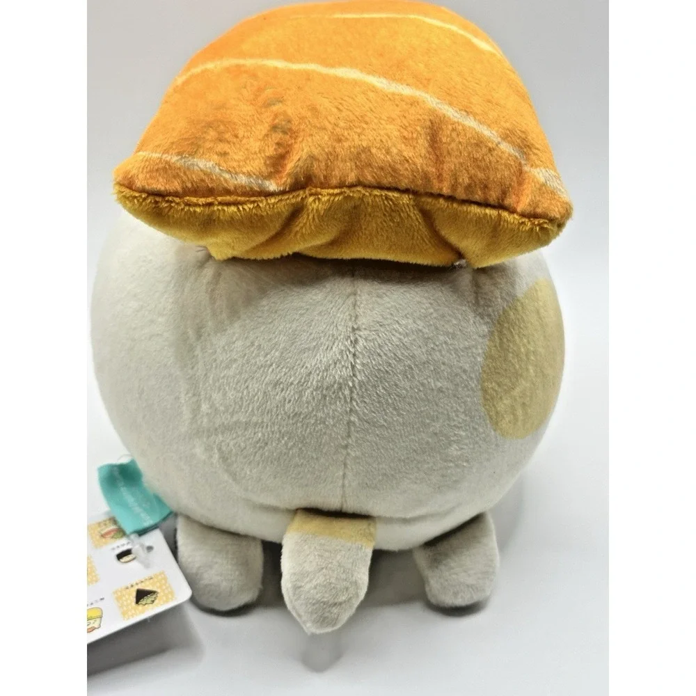 Sumikko Gurashi Neko Salmon Nigiri Sushi Plush 8in San-X 2024 New w Tags